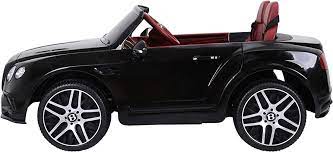 Blue Bentley Continental Supersports Electric Ride-On toy car for kids with red interior