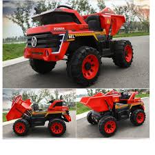 Construction Truck Kids Ride on Electric 12 Volt  2 Seater