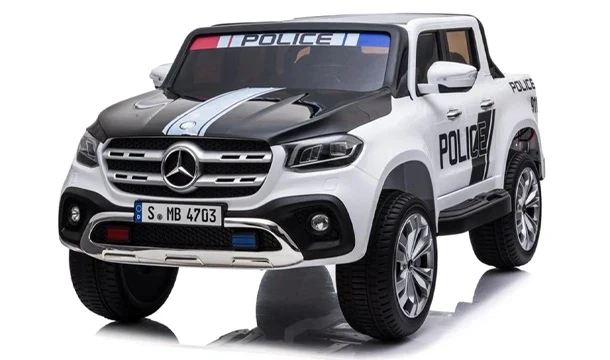Electric Ride-On Mercedes X Class Pick Up Truck Toy for Kids" and "Children's Electric Ride on Police Car Toy".